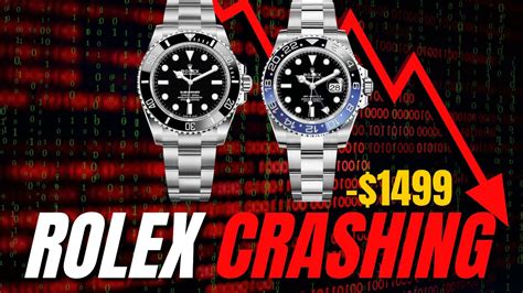 have rolex prices gone down|rolex market crash.